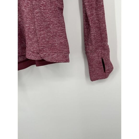 LULULEMON ATHLETICA Runderful Long Sleeve Heathered Misty Merlot Red Size 6 - Picture 3 of 6